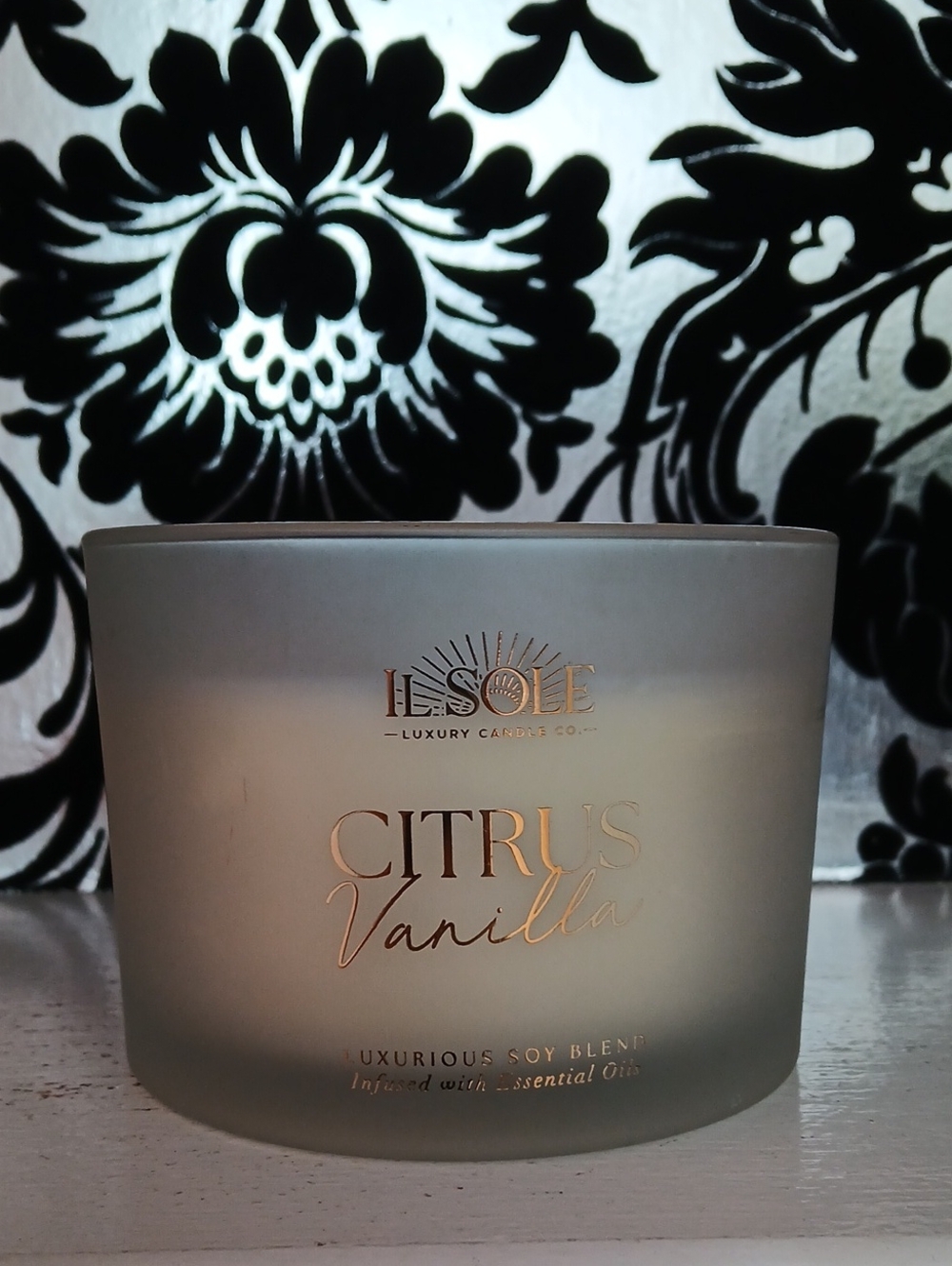 Citrus Vanilla Luxury Soy 3 Wick Candle